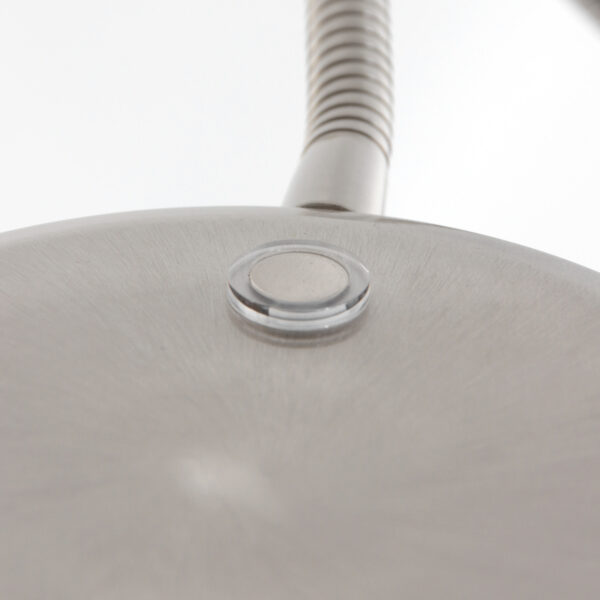 Moderne instelbare ronde vloerlamp staal Mexlite Platu - Image 5