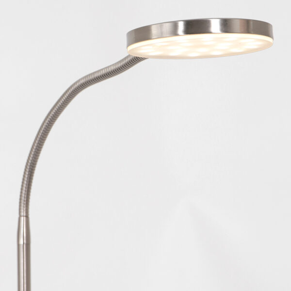 Moderne instelbare ronde vloerlamp staal Mexlite Platu - Image 10