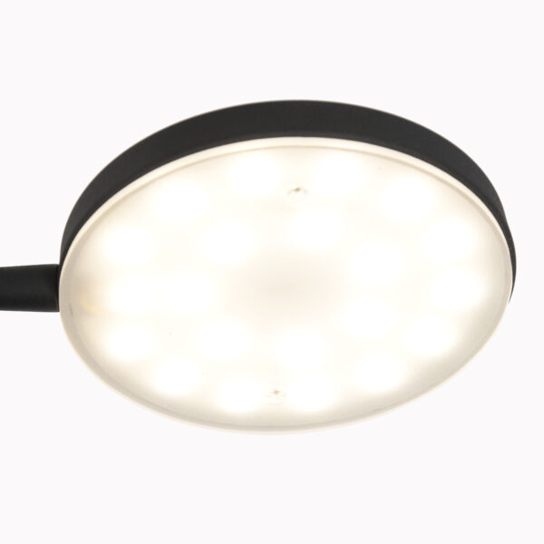 Zwarte verstelbare ronde vloerlamp Mexlite Platu - Image 5