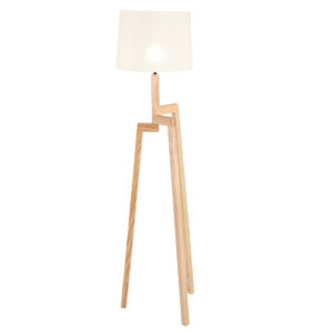 Mexlite Sabi vloerlamp – ø 52 cm – E27 (grote fitting) – Hout