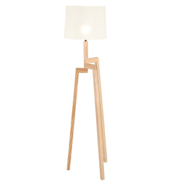 Mexlite Sabi vloerlamp – ø 52 cm – E27 (grote fitting) – Hout