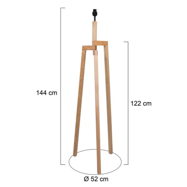 Houten lampenvoet Mexlite Sabi - Image 7