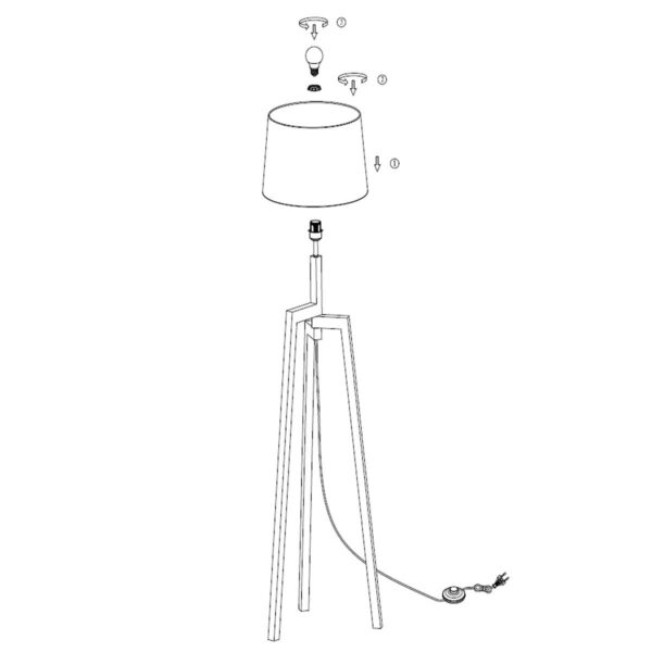 Houten lampenvoet Mexlite Sabi - Image 9