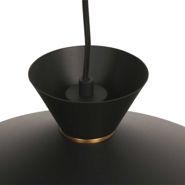 Zwarte hanglamp zwart met koperkleur Mexlite Skandina - Image 5