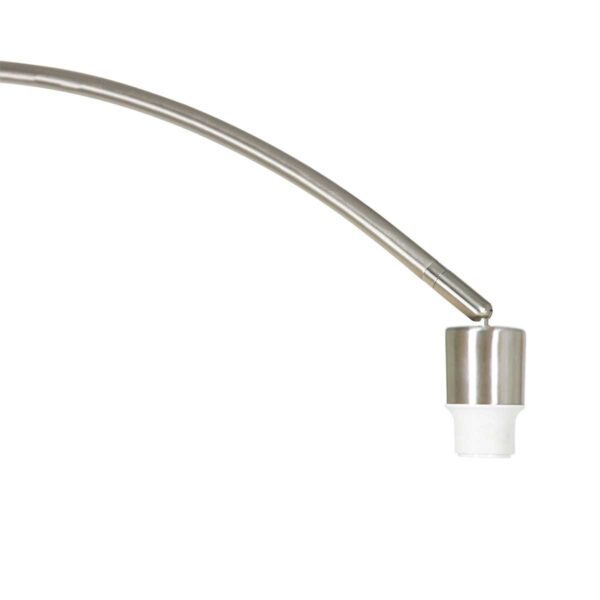 Moderne stalen stoffen vloerlamp metaal Mexlite Solva - Image 11