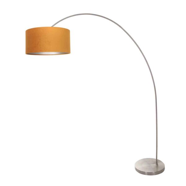 Mexlite Solva vloerlamp – E27 (grote fitting) – Staal