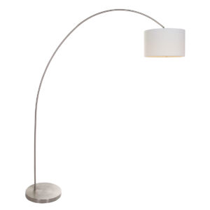Mexlite Solva vloerlamp – E27 (grote fitting) – Staal