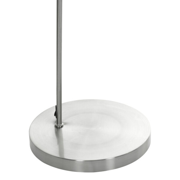 Moderne stalen stoffen vloerlamp metaal Mexlite Solva - Image 8