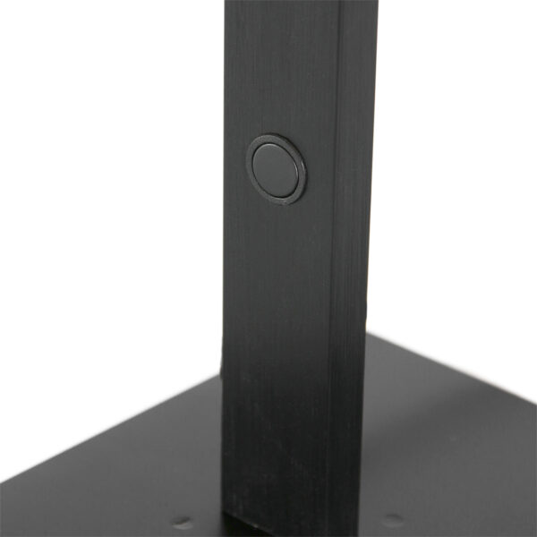 Moderne zwarte aluminium kunststof tafellamp Mexlite Stekk - Image 11