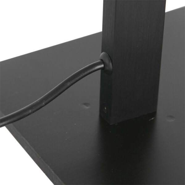 Moderne zwarte aluminium kunststof tafellamp Mexlite Stekk - Image 10