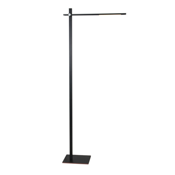 Moderne aluminium kunststof vloerlamp zwart Mexlite Stekk - Image 12