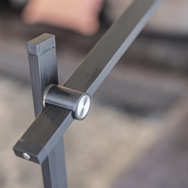 Moderne aluminium kunststof vloerlamp zwart Mexlite Stekk - Image 15