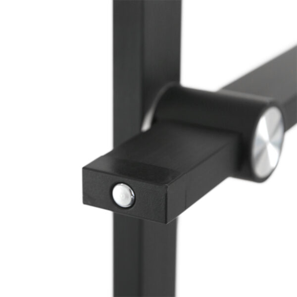 Moderne aluminium kunststof vloerlamp zwart Mexlite Stekk - Image 4