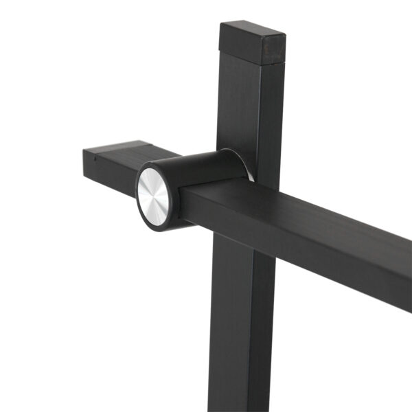 Moderne aluminium kunststof vloerlamp zwart Mexlite Stekk - Image 5