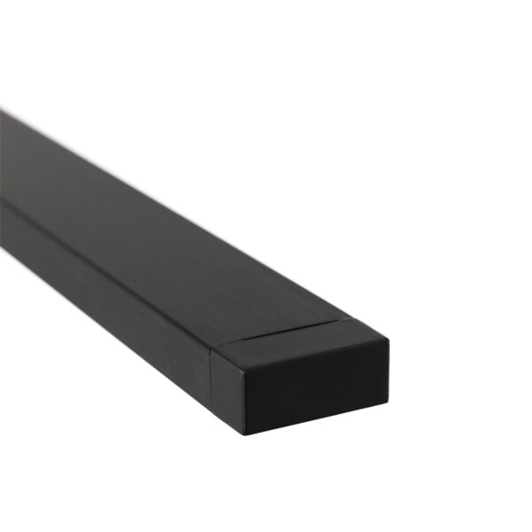 Moderne aluminium kunststof vloerlamp zwart Mexlite Stekk - Image 6