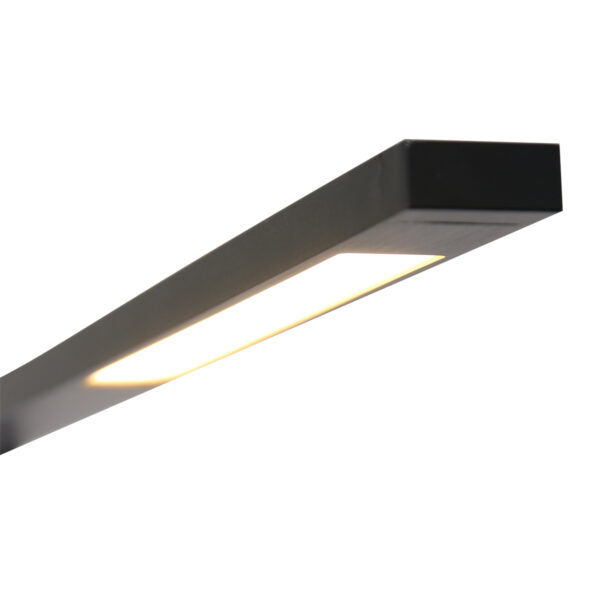 Moderne aluminium kunststof vloerlamp zwart Mexlite Stekk - Image 10