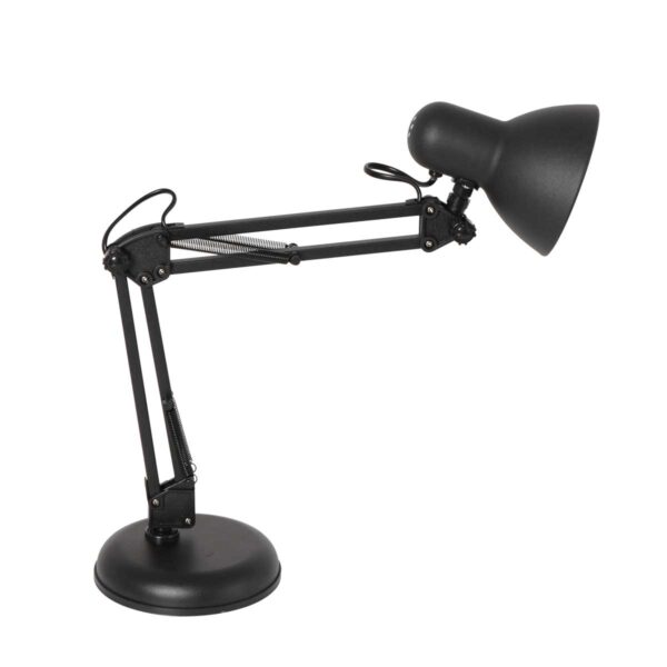 Flexibele industriële tafellamp zwart Mexlite Study - Image 9