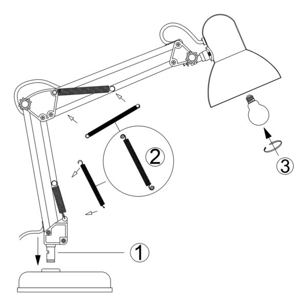 Verstelbare bureaulamp Mexlite Study - Image 8