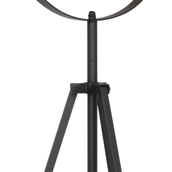 Industriële zwarte vloerlamp gouden zonnebloemkap Mexlite Sunflower - Image 6