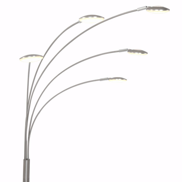 Moderne glazen stalen vloerlamp Mexlite Synna - Image 11