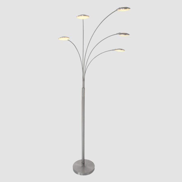 Moderne glazen stalen vloerlamp Mexlite Synna - Image 18