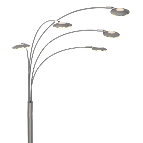 Moderne glazen stalen vloerlamp Mexlite Synna - Image 4