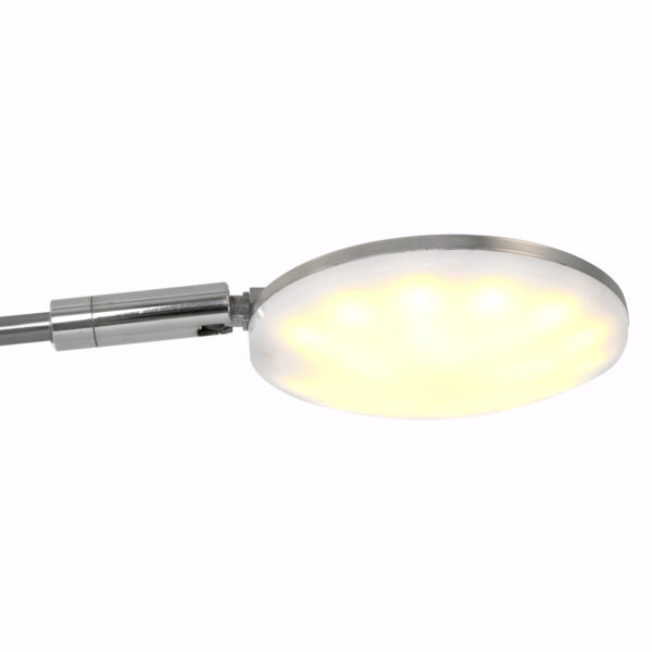 Moderne glazen stalen vloerlamp Mexlite Synna - Image 5