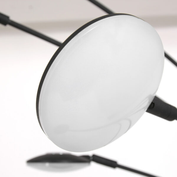 Moderne zwarte metalen vloerlamp Mexlite Synna - Image 12