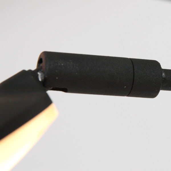 Moderne zwarte metalen vloerlamp Mexlite Synna - Image 13