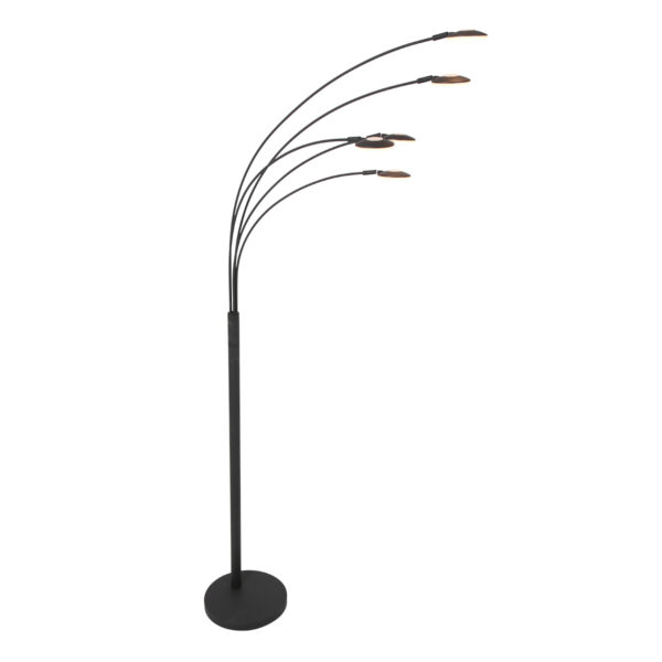 Moderne zwarte metalen vloerlamp Mexlite Synna - Image 19