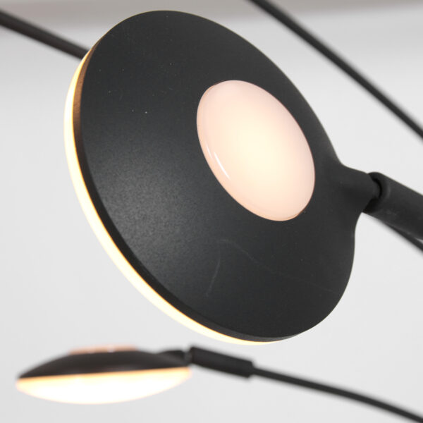 Moderne zwarte metalen vloerlamp Mexlite Synna - Image 3