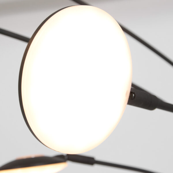 Moderne zwarte metalen vloerlamp Mexlite Synna - Image 4