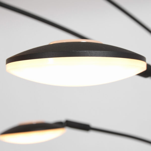 Moderne zwarte metalen vloerlamp Mexlite Synna - Image 10