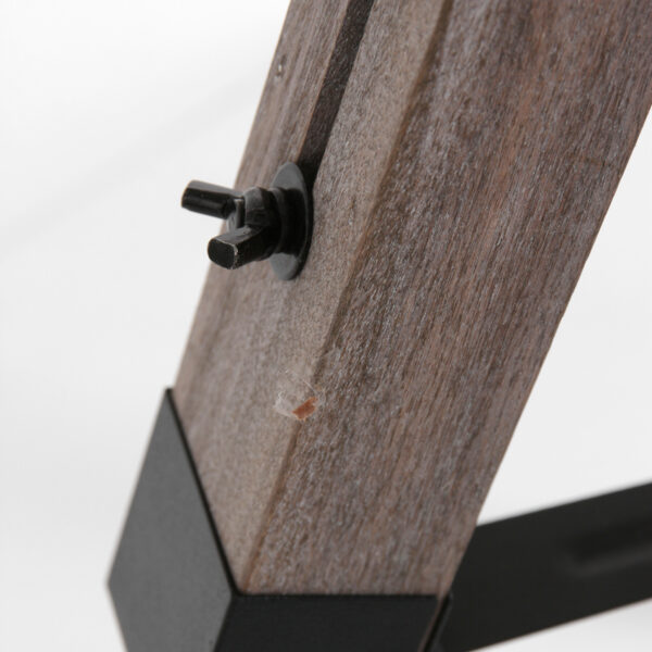 Zwarte vloerlamp hout kap gras  Mexlite Triek - Image 12
