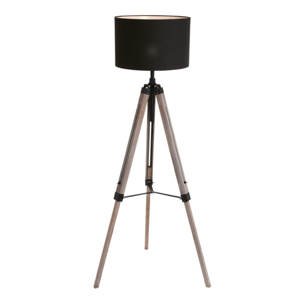 Mexlite Triek vloerlamp – ø 75 cm – E27 (grote fitting) – Zwart