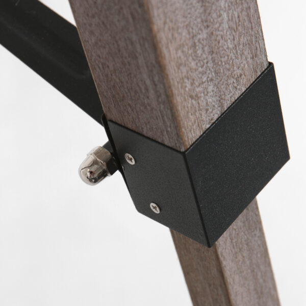 Vloerlamp hout zwart kap linnen  Mexlite Triek - Image 9