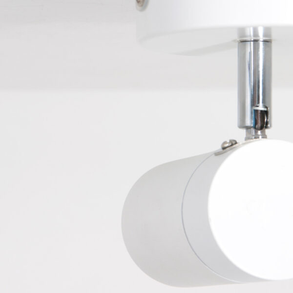 Moderne witte metalen spot Mexlite Upround led - Image 4
