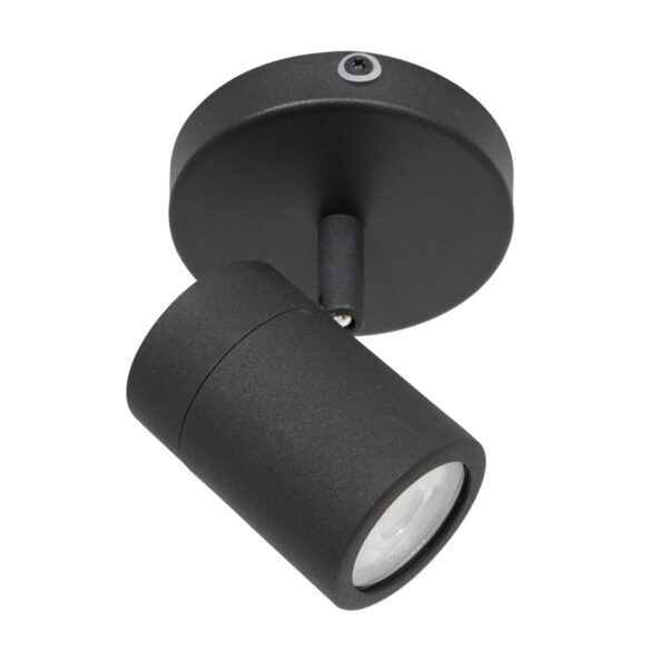 Moderne zwarte metalen spot Mexlite Upround led - Image 12