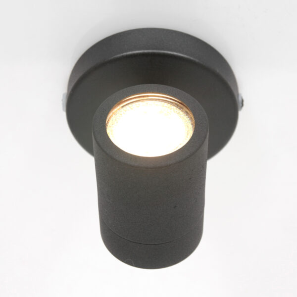 Moderne zwarte metalen spot Mexlite Upround led - Image 9