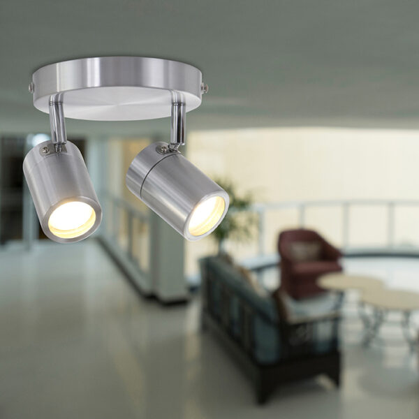 Moderne stalen spot metaal Mexlite Upround led - Image 2