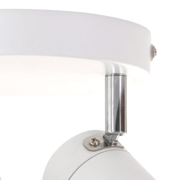 Moderne metalen witte spot Mexlite Upround led - Image 4