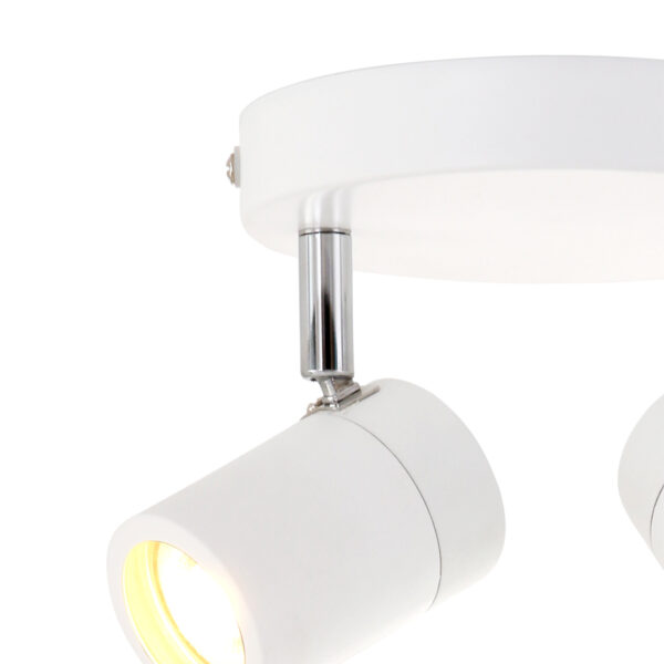 Moderne metalen witte spot Mexlite Upround led - Image 5