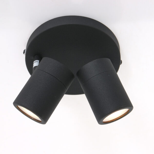 Moderne metalen zwarte spot Mexlite Upround led - Image 11