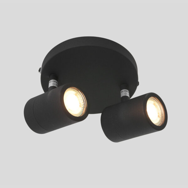 Moderne metalen zwarte spot Mexlite Upround led - Image 12