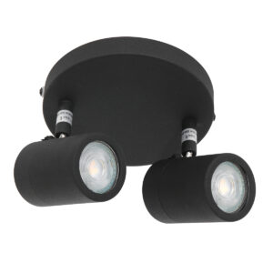 Mexlite Upround led spot – ø 24 cm – GU10 – Zwart