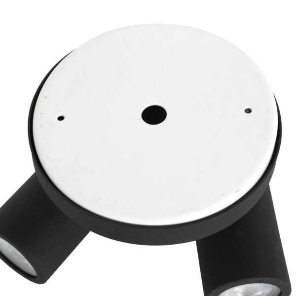 Moderne metalen zwarte spot Mexlite Upround led - Image 9