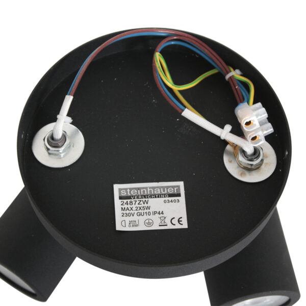 Moderne metalen zwarte spot Mexlite Upround led - Image 10