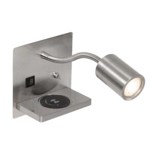 Mexlite Upround wandlamp – GU10 – Staal