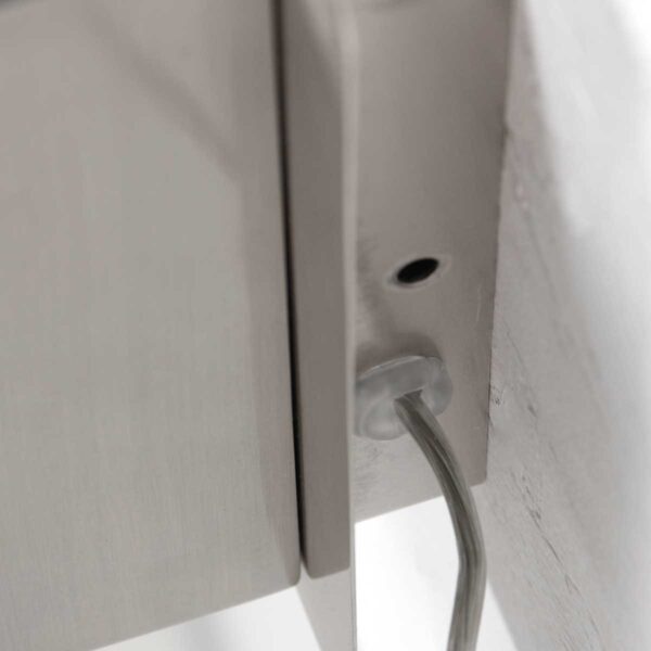 Staalkleurige wandlamp verstelbaar met draadloze telefoonlader Mexlite Upround - Image 15