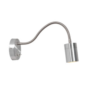 Mexlite Upround wandlamp – GU10 – Staal